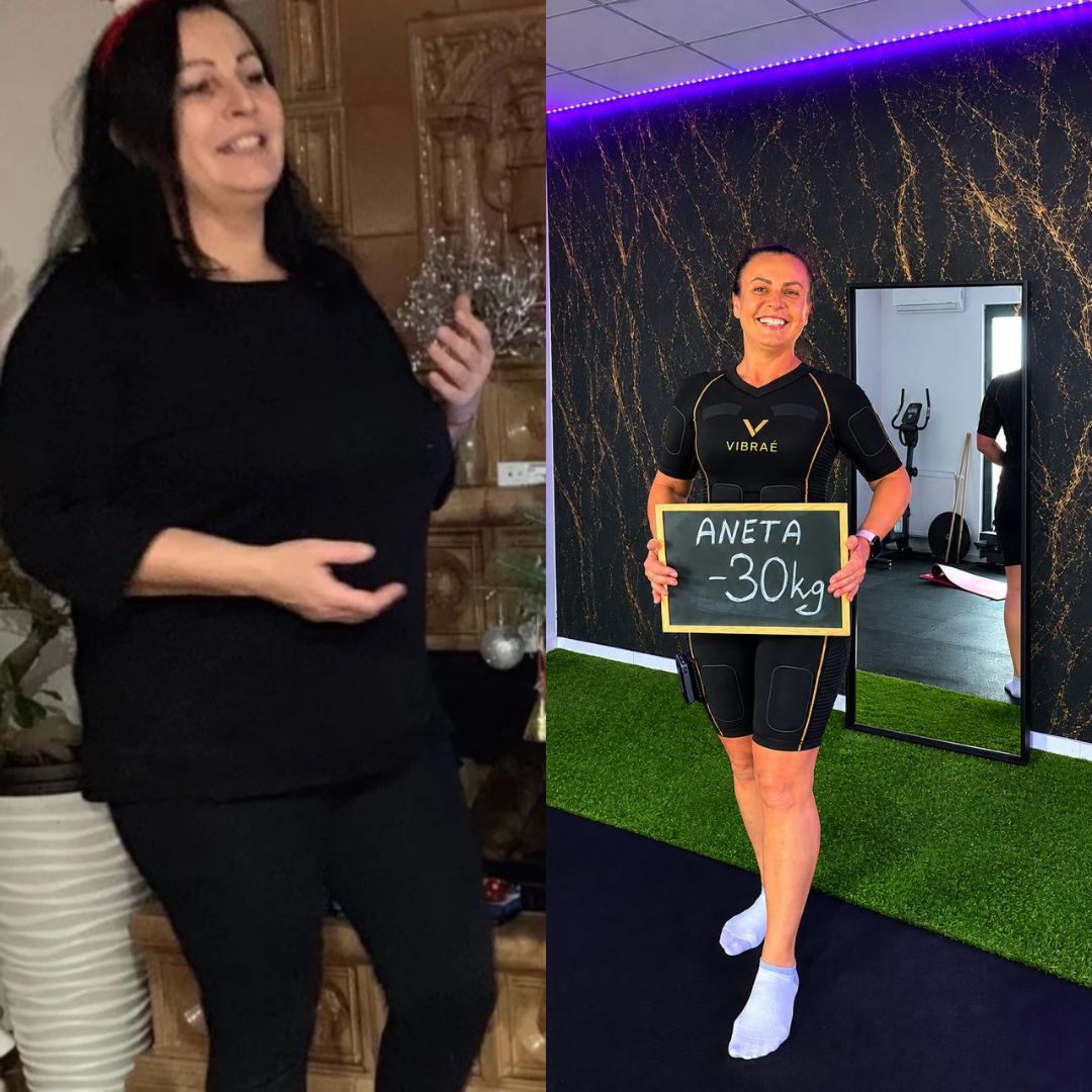 Aneta — metamorfoza minus 30 kg po treningach EMS w Kuźni