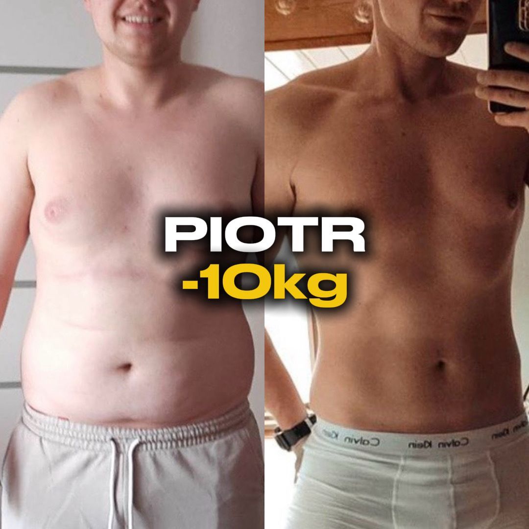 Piotr — metamorfoza minus 10 kg po treningach EMS w Kuźni